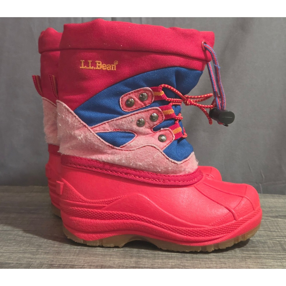 L.L. Bean Snow Boots Toddler Youth Size 8 Red